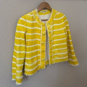 Marc Jacobs Yellow and White Striped Blazer